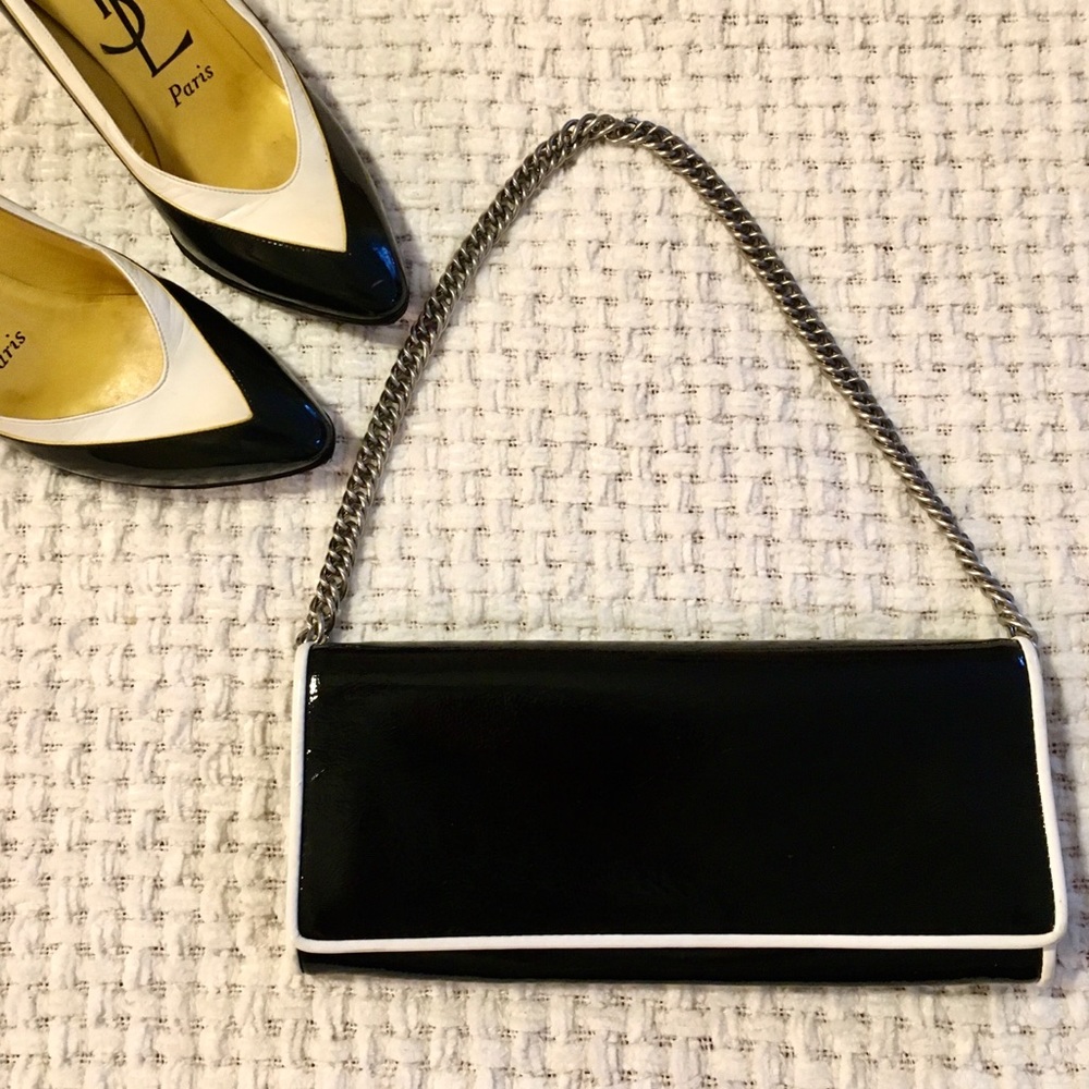 HP⭐️ Vintage Anne Taylor Black and White Purse - Picture 1 of 5